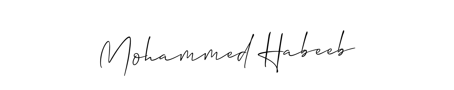 See photos of Mohammed Habeeb official signature by Spectra . Check more albums & portfolios. Read reviews & check more about Allison_Script font. Mohammed Habeeb signature style 2 images and pictures png