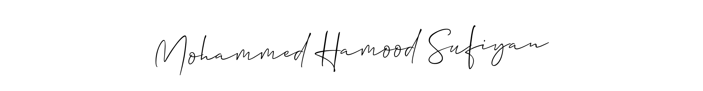 How to Draw Mohammed Hamood Sufiyan signature style? Allison_Script is a latest design signature styles for name Mohammed Hamood Sufiyan. Mohammed Hamood Sufiyan signature style 2 images and pictures png