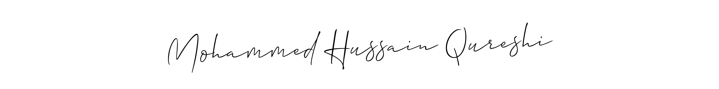 How to make Mohammed Hussain Qureshi name signature. Use Allison_Script style for creating short signs online. This is the latest handwritten sign. Mohammed Hussain Qureshi signature style 2 images and pictures png