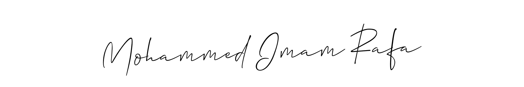 The best way (Allison_Script) to make a short signature is to pick only two or three words in your name. The name Mohammed Imam Rafa include a total of six letters. For converting this name. Mohammed Imam Rafa signature style 2 images and pictures png