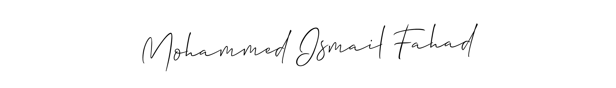 You can use this online signature creator to create a handwritten signature for the name Mohammed Ismail Fahad. This is the best online autograph maker. Mohammed Ismail Fahad signature style 2 images and pictures png