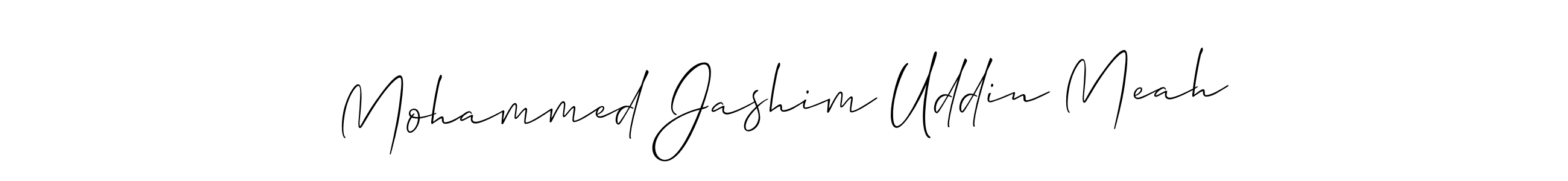 How to make Mohammed Jashim Uddin Meah name signature. Use Allison_Script style for creating short signs online. This is the latest handwritten sign. Mohammed Jashim Uddin Meah signature style 2 images and pictures png