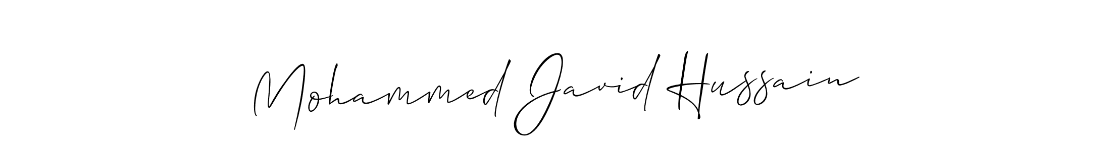 How to Draw Mohammed Javid Hussain signature style? Allison_Script is a latest design signature styles for name Mohammed Javid Hussain. Mohammed Javid Hussain signature style 2 images and pictures png