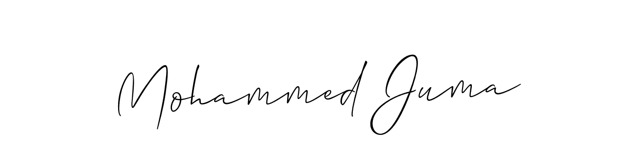 Design your own signature with our free online signature maker. With this signature software, you can create a handwritten (Allison_Script) signature for name Mohammed Juma. Mohammed Juma signature style 2 images and pictures png