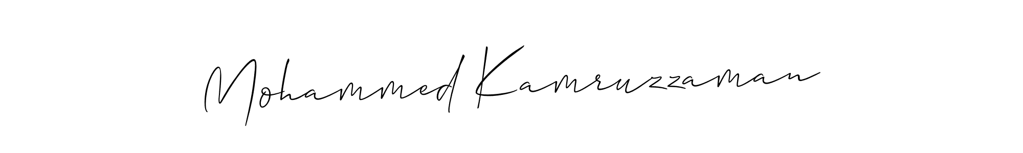 Make a beautiful signature design for name Mohammed Kamruzzaman. Use this online signature maker to create a handwritten signature for free. Mohammed Kamruzzaman signature style 2 images and pictures png
