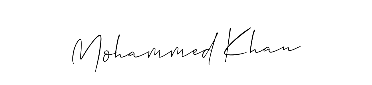 Create a beautiful signature design for name Mohammed Khan. With this signature (Allison_Script) fonts, you can make a handwritten signature for free. Mohammed Khan signature style 2 images and pictures png