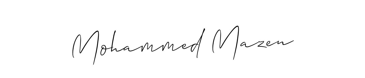 This is the best signature style for the Mohammed Mazen name. Also you like these signature font (Allison_Script). Mix name signature. Mohammed Mazen signature style 2 images and pictures png