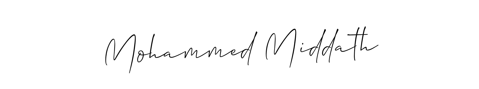 Also You can easily find your signature by using the search form. We will create Mohammed Middath name handwritten signature images for you free of cost using Allison_Script sign style. Mohammed Middath signature style 2 images and pictures png