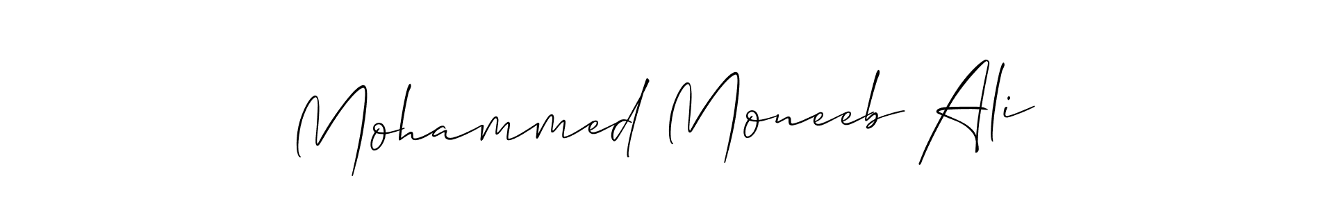 How to Draw Mohammed Moneeb Ali signature style? Allison_Script is a latest design signature styles for name Mohammed Moneeb Ali. Mohammed Moneeb Ali signature style 2 images and pictures png