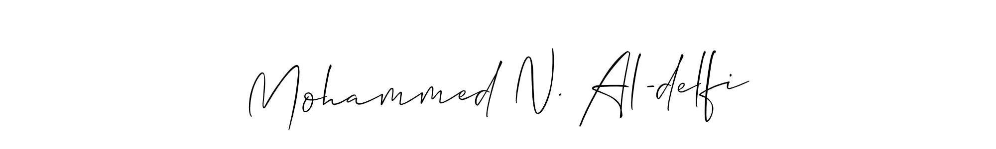 Make a beautiful signature design for name Mohammed N. Al-delfi. Use this online signature maker to create a handwritten signature for free. Mohammed N. Al-delfi signature style 2 images and pictures png