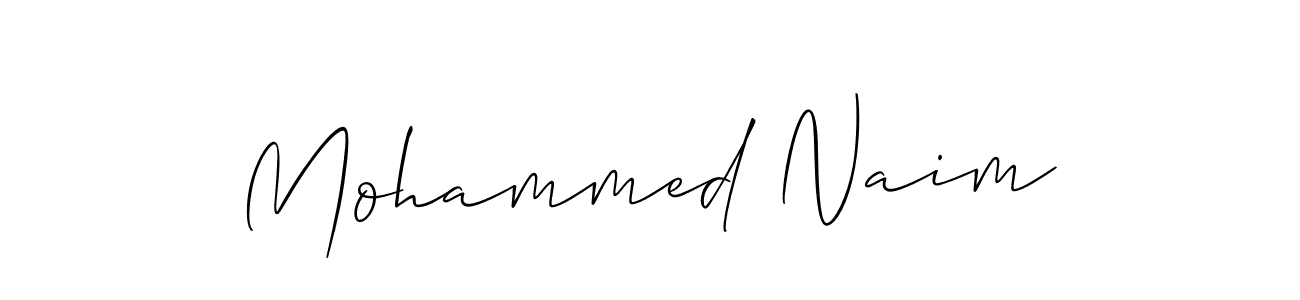 Make a beautiful signature design for name Mohammed Naim. With this signature (Allison_Script) style, you can create a handwritten signature for free. Mohammed Naim signature style 2 images and pictures png