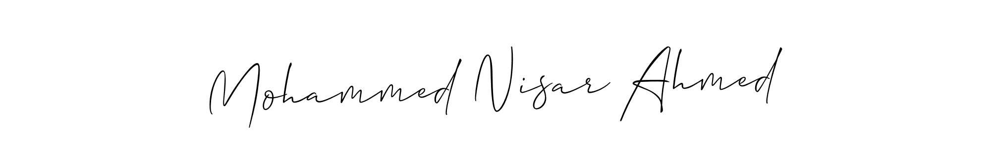 Best and Professional Signature Style for Mohammed Nisar Ahmed. Allison_Script Best Signature Style Collection. Mohammed Nisar Ahmed signature style 2 images and pictures png