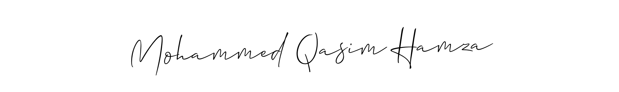 Also we have Mohammed Qasim Hamza name is the best signature style. Create professional handwritten signature collection using Allison_Script autograph style. Mohammed Qasim Hamza signature style 2 images and pictures png