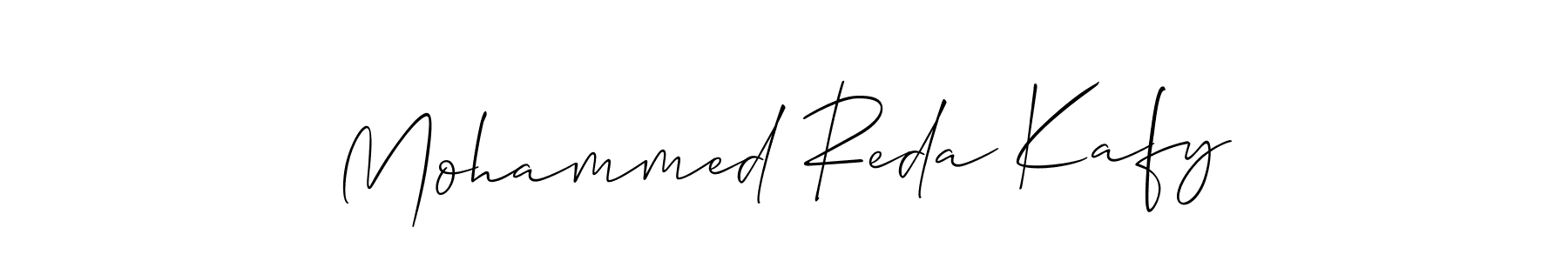 Mohammed Reda Kafy stylish signature style. Best Handwritten Sign (Allison_Script) for my name. Handwritten Signature Collection Ideas for my name Mohammed Reda Kafy. Mohammed Reda Kafy signature style 2 images and pictures png