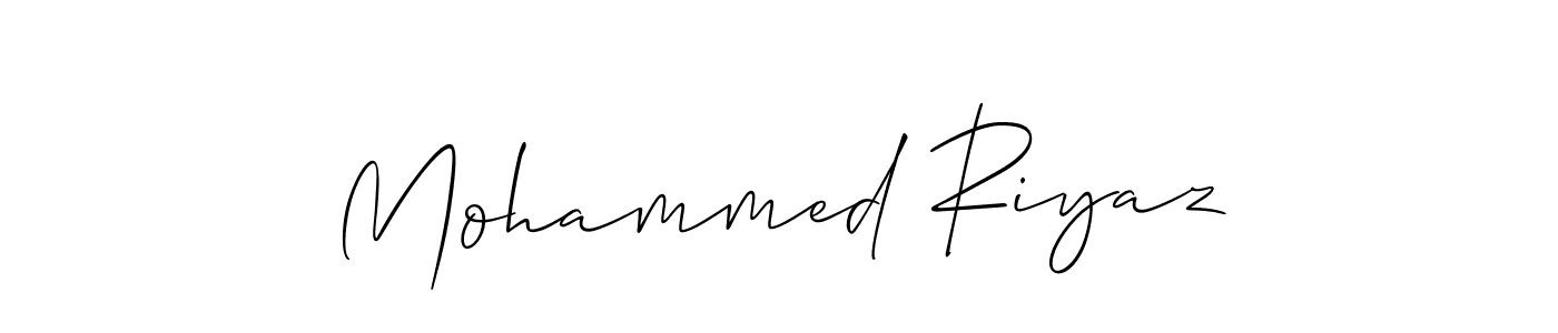 The best way (Allison_Script) to make a short signature is to pick only two or three words in your name. The name Mohammed Riyaz include a total of six letters. For converting this name. Mohammed Riyaz signature style 2 images and pictures png