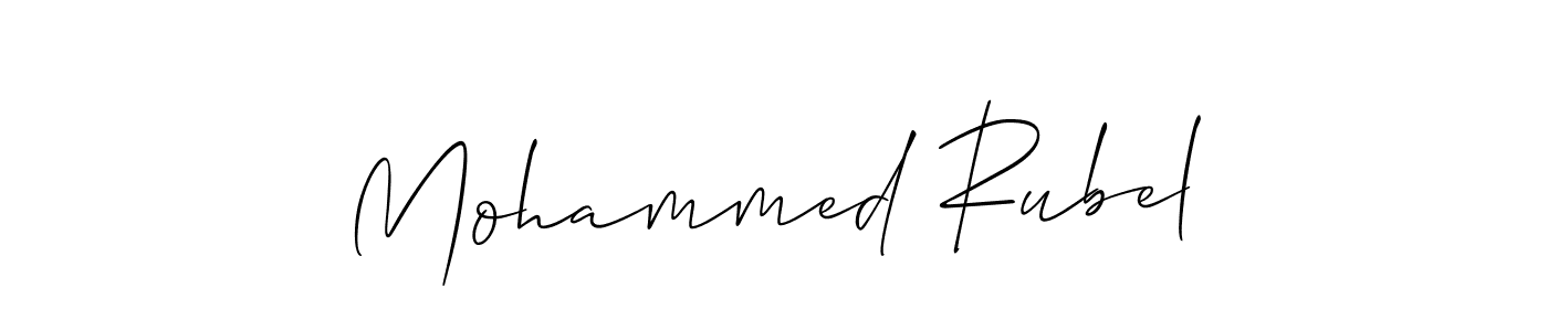 Mohammed Rubel stylish signature style. Best Handwritten Sign (Allison_Script) for my name. Handwritten Signature Collection Ideas for my name Mohammed Rubel. Mohammed Rubel signature style 2 images and pictures png
