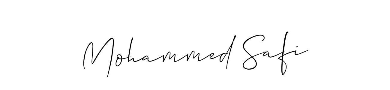 Create a beautiful signature design for name Mohammed Safi. With this signature (Allison_Script) fonts, you can make a handwritten signature for free. Mohammed Safi signature style 2 images and pictures png