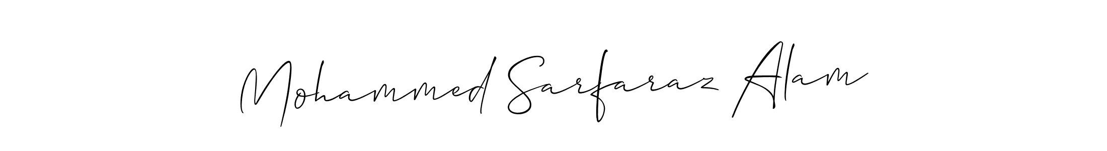 Once you've used our free online signature maker to create your best signature Allison_Script style, it's time to enjoy all of the benefits that Mohammed Sarfaraz Alam name signing documents. Mohammed Sarfaraz Alam signature style 2 images and pictures png