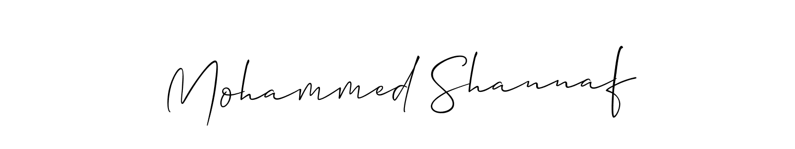 How to make Mohammed Shannaf signature? Allison_Script is a professional autograph style. Create handwritten signature for Mohammed Shannaf name. Mohammed Shannaf signature style 2 images and pictures png