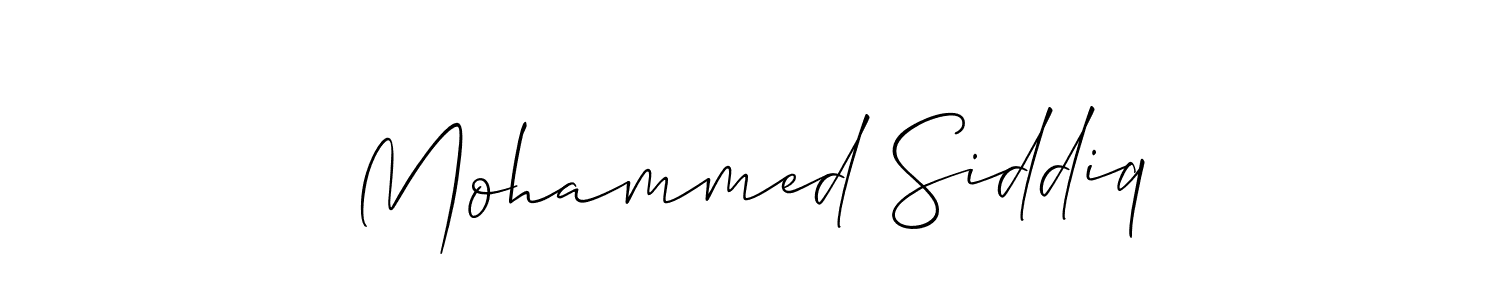 Create a beautiful signature design for name Mohammed Siddiq. With this signature (Allison_Script) fonts, you can make a handwritten signature for free. Mohammed Siddiq signature style 2 images and pictures png