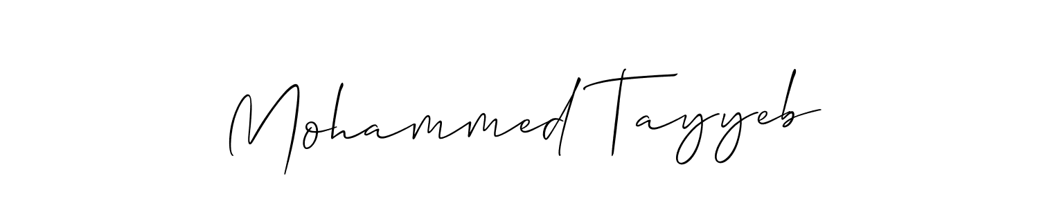 Also You can easily find your signature by using the search form. We will create Mohammed Tayyeb name handwritten signature images for you free of cost using Allison_Script sign style. Mohammed Tayyeb signature style 2 images and pictures png