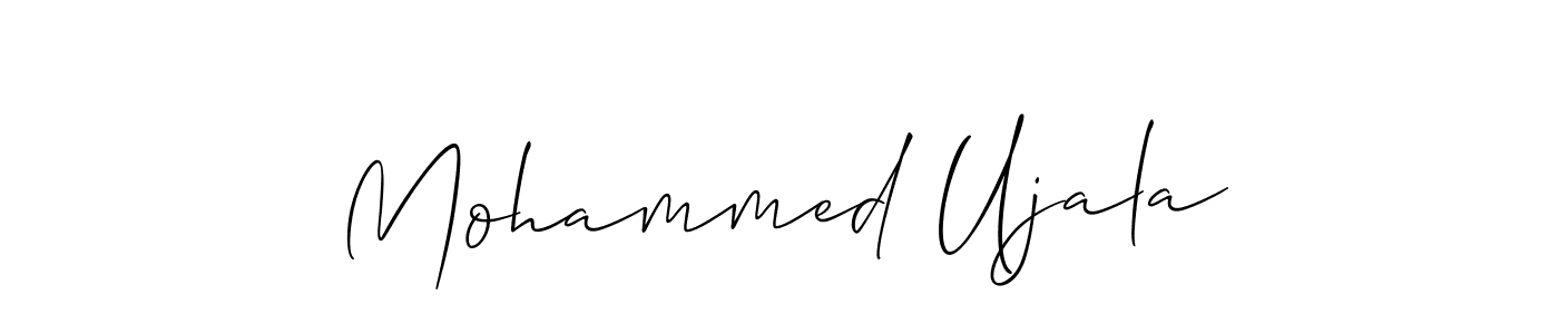 Design your own signature with our free online signature maker. With this signature software, you can create a handwritten (Allison_Script) signature for name Mohammed Ujala. Mohammed Ujala signature style 2 images and pictures png