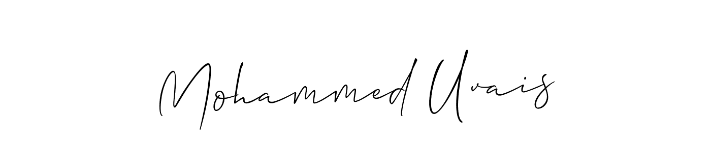 Use a signature maker to create a handwritten signature online. With this signature software, you can design (Allison_Script) your own signature for name Mohammed Uvais. Mohammed Uvais signature style 2 images and pictures png