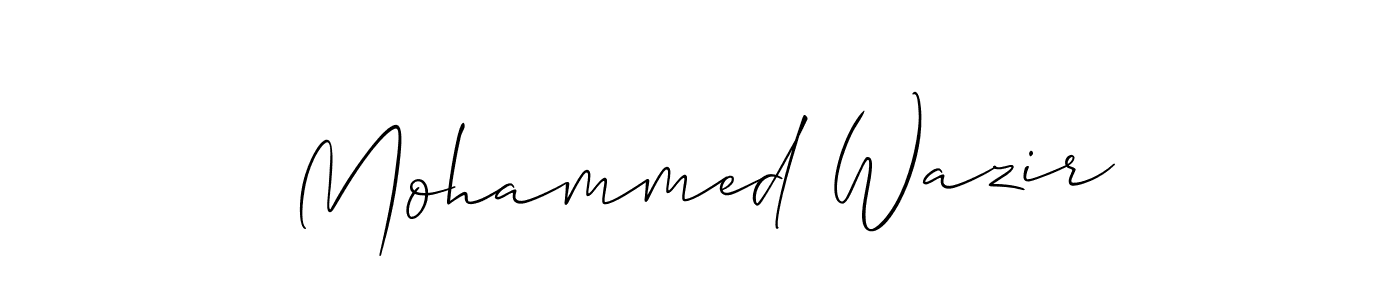 This is the best signature style for the Mohammed Wazir name. Also you like these signature font (Allison_Script). Mix name signature. Mohammed Wazir signature style 2 images and pictures png