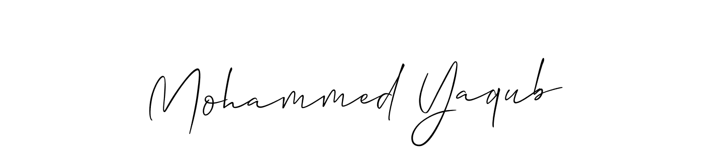 This is the best signature style for the Mohammed Yaqub name. Also you like these signature font (Allison_Script). Mix name signature. Mohammed Yaqub signature style 2 images and pictures png