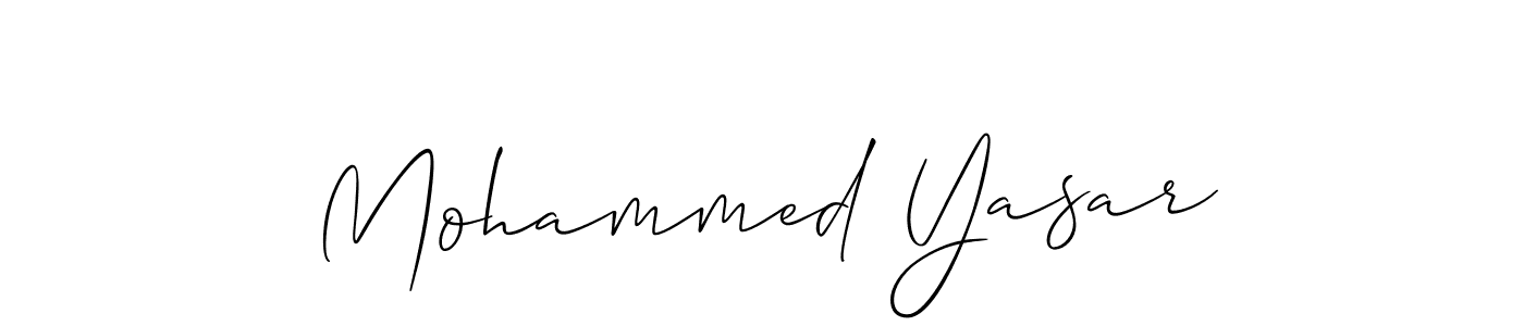 How to Draw Mohammed Yasar signature style? Allison_Script is a latest design signature styles for name Mohammed Yasar. Mohammed Yasar signature style 2 images and pictures png