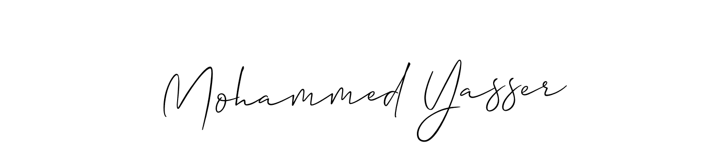 You should practise on your own different ways (Allison_Script) to write your name (Mohammed Yasser) in signature. don't let someone else do it for you. Mohammed Yasser signature style 2 images and pictures png