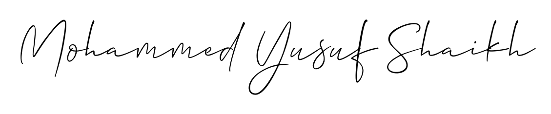 The Allison_Script font transforms the name Mohammed Yusuf Shaikh into an executive sign with sharp precision and distinguished character. Mohammed Yusuf Shaikh signature style 2 images and pictures png