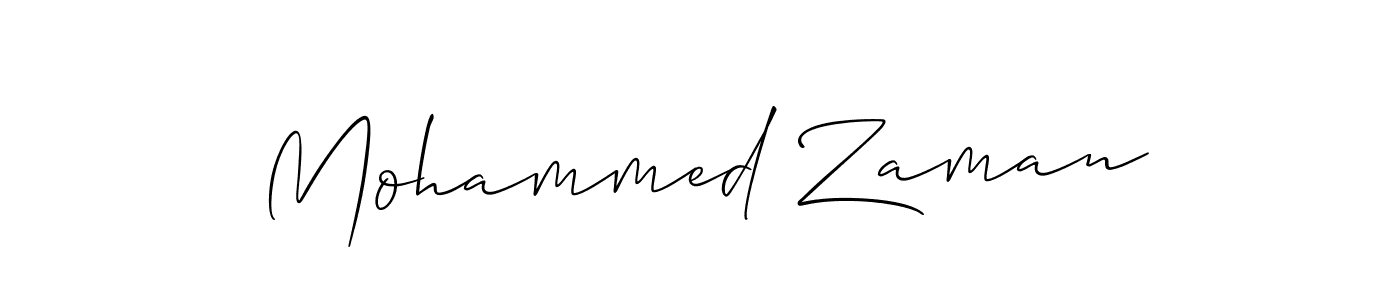 Mohammed Zaman stylish signature style. Best Handwritten Sign (Allison_Script) for my name. Handwritten Signature Collection Ideas for my name Mohammed Zaman. Mohammed Zaman signature style 2 images and pictures png