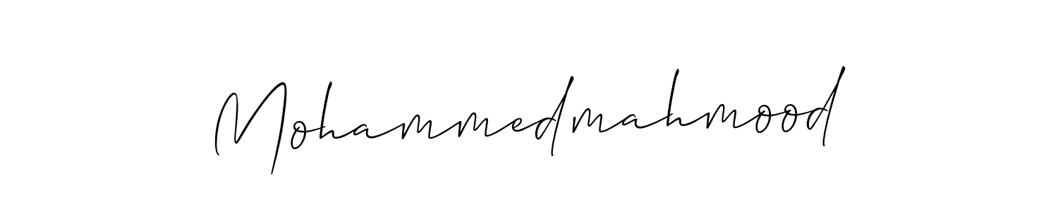 Make a short Mohammedmahmood signature style. Manage your documents anywhere anytime using Allison_Script. Create and add eSignatures, submit forms, share and send files easily. Mohammedmahmood signature style 2 images and pictures png