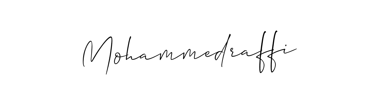 Make a beautiful signature design for name Mohammedraffi. With this signature (Allison_Script) style, you can create a handwritten signature for free. Mohammedraffi signature style 2 images and pictures png