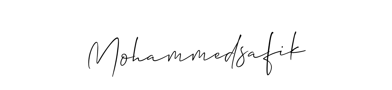The best way (Allison_Script) to make a short signature is to pick only two or three words in your name. The name Mohammedsafik include a total of six letters. For converting this name. Mohammedsafik signature style 2 images and pictures png