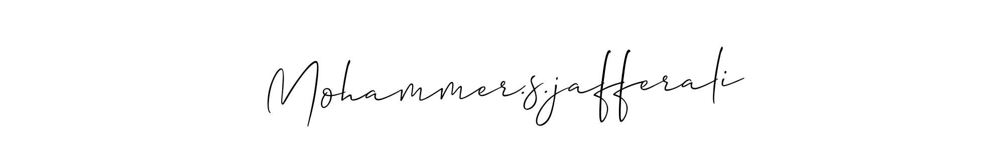 Design your own signature with our free online signature maker. With this signature software, you can create a handwritten (Allison_Script) signature for name Mohammer.s.jafferali. Mohammer.s.jafferali signature style 2 images and pictures png