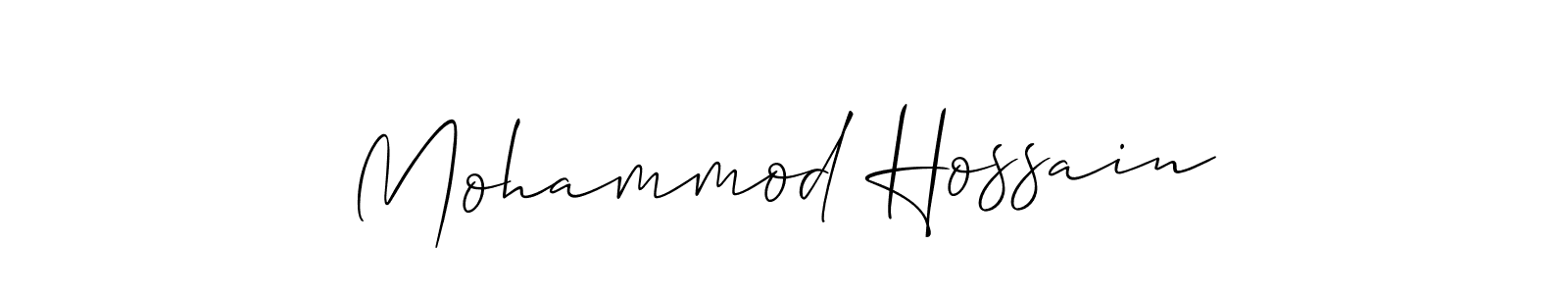 Make a short Mohammod Hossain signature style. Manage your documents anywhere anytime using Allison_Script. Create and add eSignatures, submit forms, share and send files easily. Mohammod Hossain signature style 2 images and pictures png