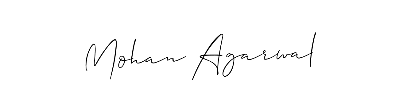 You should practise on your own different ways (Allison_Script) to write your name (Mohan Agarwal) in signature. don't let someone else do it for you. Mohan Agarwal signature style 2 images and pictures png