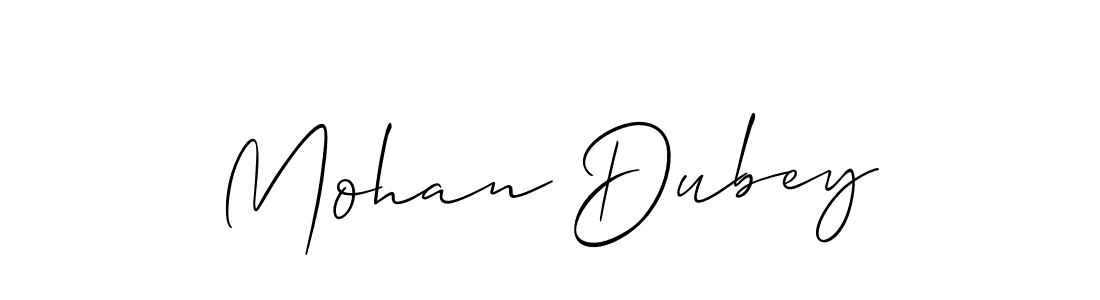 Use a signature maker to create a handwritten signature online. With this signature software, you can design (Allison_Script) your own signature for name Mohan Dubey. Mohan Dubey signature style 2 images and pictures png