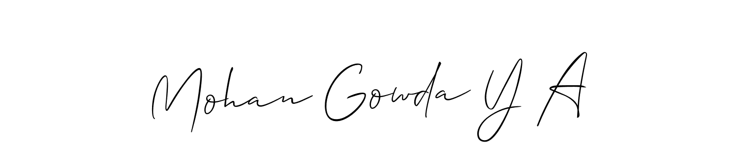 Once you've used our free online signature maker to create your best signature Allison_Script style, it's time to enjoy all of the benefits that Mohan Gowda Y A name signing documents. Mohan Gowda Y A signature style 2 images and pictures png