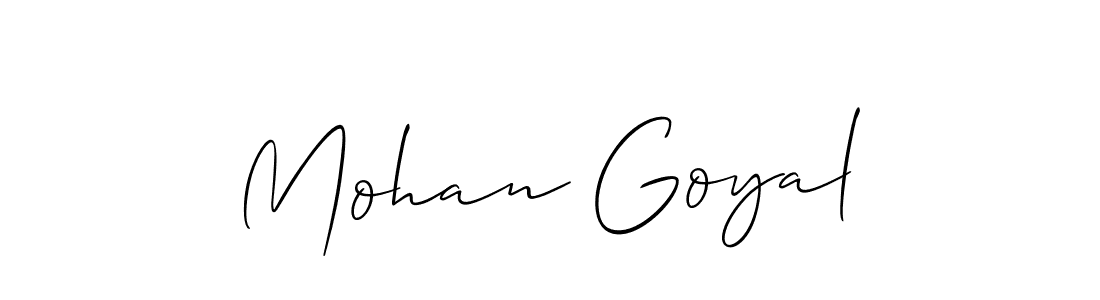 You should practise on your own different ways (Allison_Script) to write your name (Mohan Goyal) in signature. don't let someone else do it for you. Mohan Goyal signature style 2 images and pictures png