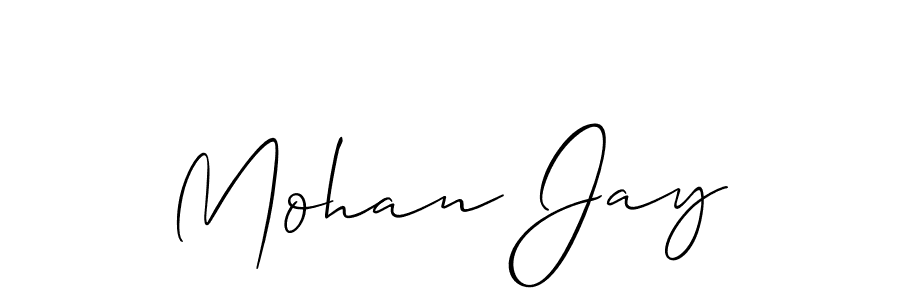 Create a beautiful signature design for name Mohan Jay. With this signature (Allison_Script) fonts, you can make a handwritten signature for free. Mohan Jay signature style 2 images and pictures png