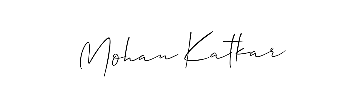 Mohan Katkar stylish signature style. Best Handwritten Sign (Allison_Script) for my name. Handwritten Signature Collection Ideas for my name Mohan Katkar. Mohan Katkar signature style 2 images and pictures png