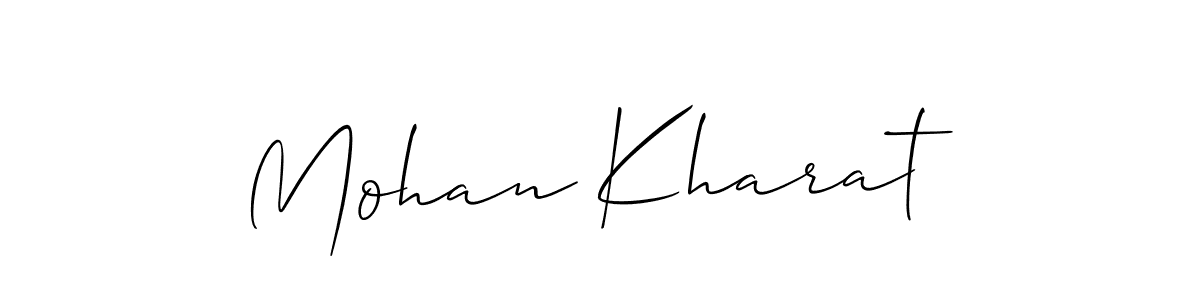 Create a beautiful signature design for name Mohan Kharat. With this signature (Allison_Script) fonts, you can make a handwritten signature for free. Mohan Kharat signature style 2 images and pictures png