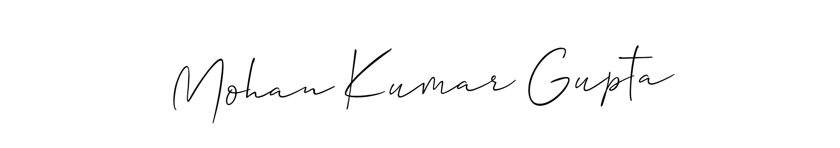 Also You can easily find your signature by using the search form. We will create Mohan Kumar Gupta name handwritten signature images for you free of cost using Allison_Script sign style. Mohan Kumar Gupta signature style 2 images and pictures png