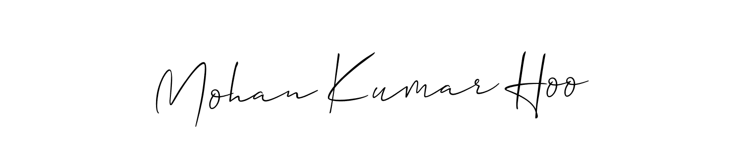 It looks lik you need a new signature style for name Mohan Kumar Hoo. Design unique handwritten (Allison_Script) signature with our free signature maker in just a few clicks. Mohan Kumar Hoo signature style 2 images and pictures png