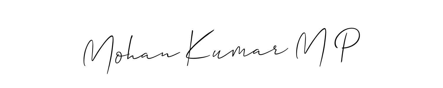 Here are the top 10 professional signature styles for the name Mohan Kumar M P. These are the best autograph styles you can use for your name. Mohan Kumar M P signature style 2 images and pictures png