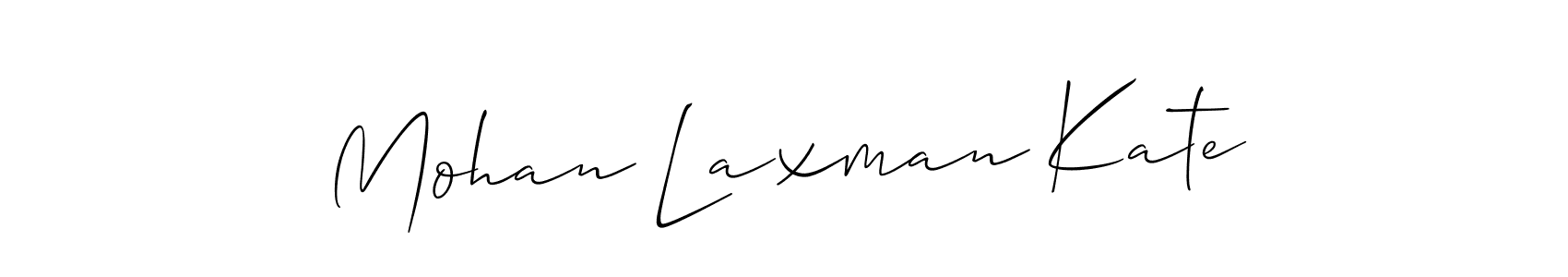 Make a beautiful signature design for name Mohan Laxman Kate. With this signature (Allison_Script) style, you can create a handwritten signature for free. Mohan Laxman Kate signature style 2 images and pictures png
