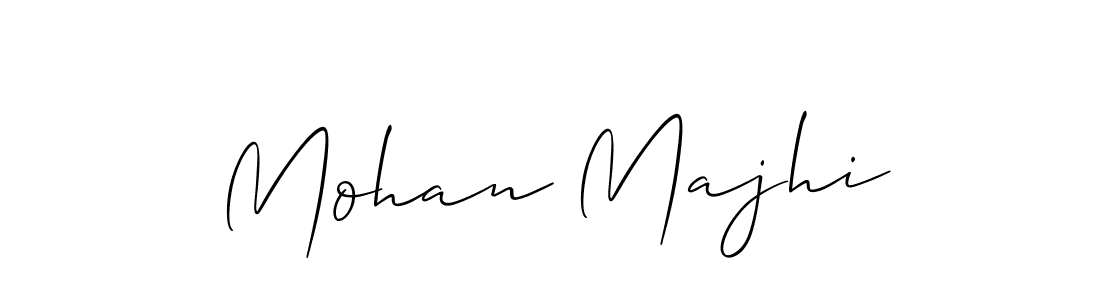 Make a beautiful signature design for name Mohan Majhi. With this signature (Allison_Script) style, you can create a handwritten signature for free. Mohan Majhi signature style 2 images and pictures png